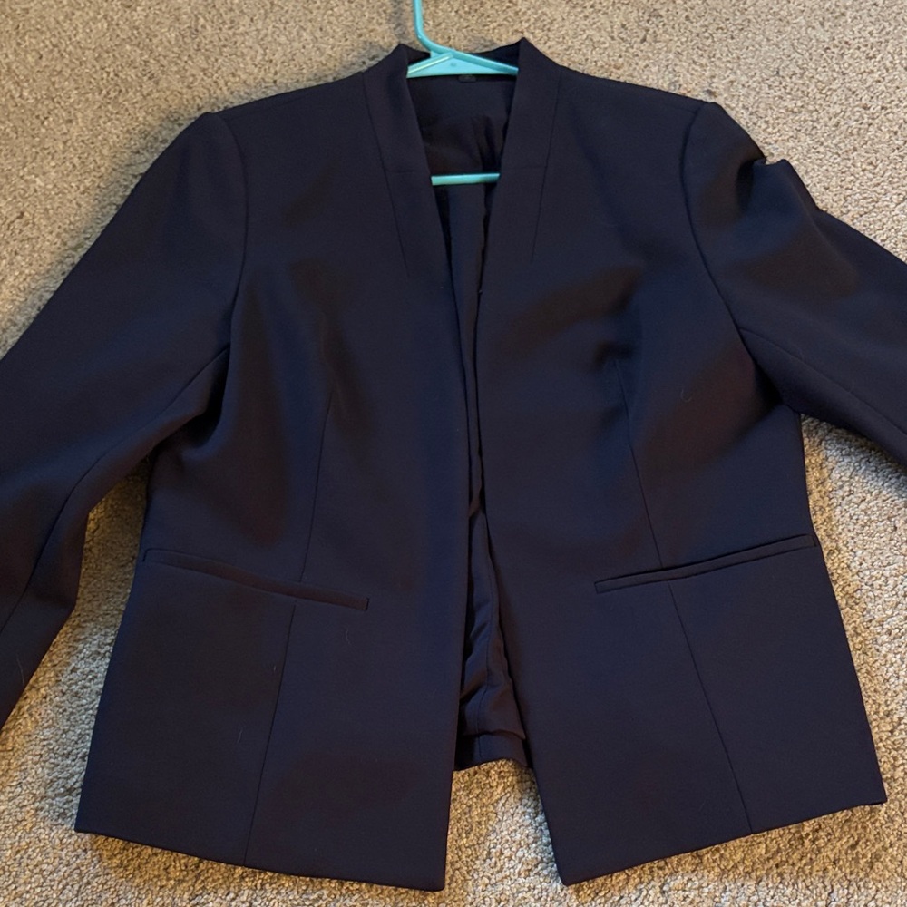 Express Women's Navy Open Front Blazer Jacket